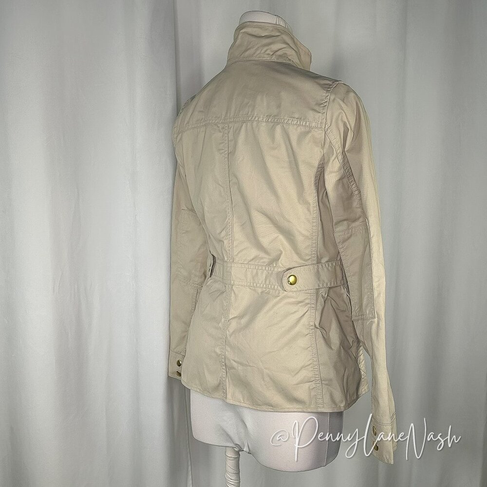 J.Crew Waxed Cotton Downtown Field Jacket XS Tan - Picture 9 of 12